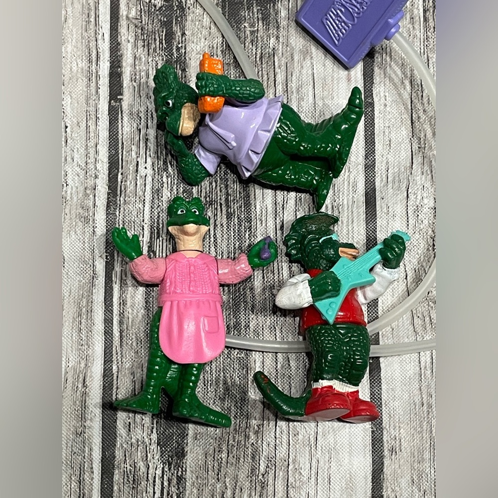 3 VINTAGE Disney Dinosaurs Movement Action Figures Excellent Condition Sinclair